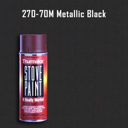 Thurmalox Metallic Black High Temperature Stove Paint - 12 oz. Aerosol Spray Can