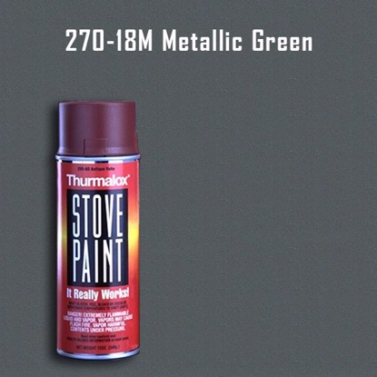 Thurmalox Metallic Green Stove Paint - 12 oz. Aerosol Spray Can
