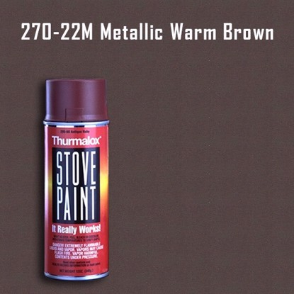 Thurmalox Metallic Warm Brown Stove Paint - 12 oz. Aerosol Spray Can 