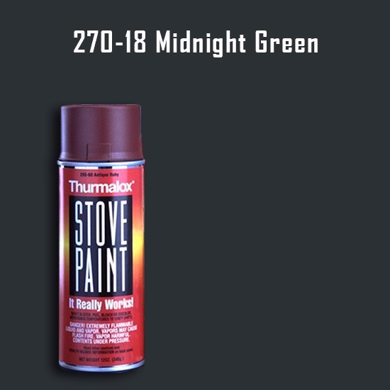 Thurmalox Midnight Green Stove Paint - 12 oz. Aerosol Spray Can