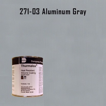 Thurmalox Aluminum Gray High Temperature Stove Paint - 1 Quart Can