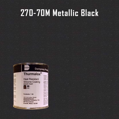 Thurmalox Metallic Black High Temperature Stove Paint - 1 Quart Can