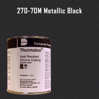 Thurmalox Metallic Black High Temperature Stove Paint - 1 Gallon Can