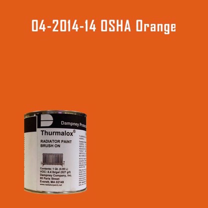 Thurmalox® 200 Series OSHA Orange Radiator Paint - 1 Quart Can