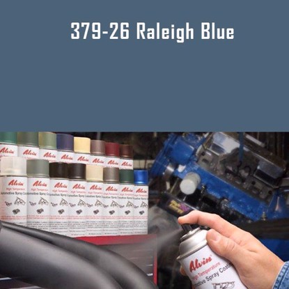 Alvin Products Raleigh Blue High Heat Automotive Engine Brush or Spray Paint - 1 Quart Can